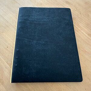 Plotter 6-Ring Leather Binder - A5 - in Pueblo Navy
